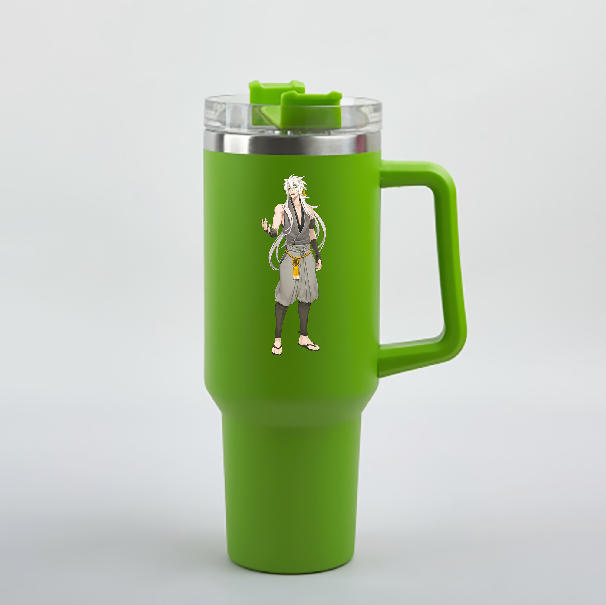 （画像用） 刀剣乱舞 Touken Ranbu 1200mL車用タンブラー - クリスタルステッカー（プラスチックストロー付き）